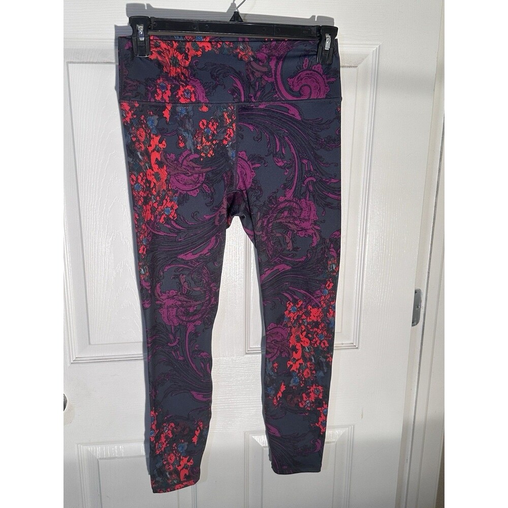 Guru Active Leggings Womens Large Multicolor High Rise Ankle Yoga Running